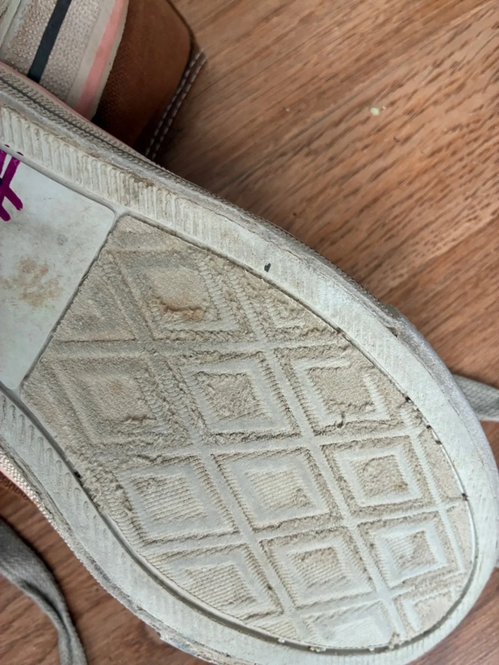 Canvas Lace-Up Sneakers - Brown